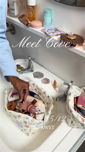 New limited edition print Cove is arriving at Astala next Monday - the cutest chrome shell print in all your favourite bags 🐚🌴🦋