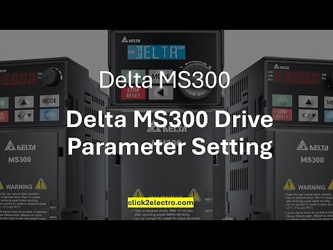 Delta ms300 drive parameter setting