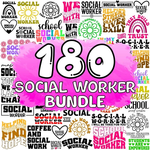 Social Worker SVG Bundle: Funny Social Work Designs (digital Download) - Etsy