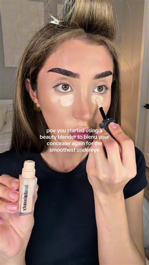 Using a Beauty Blender for Smooth Concealer Application