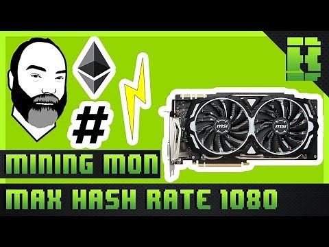GTX 1080 Ethereum Mining Overclock Settings Hashrate & Power Consumption | MSI Armor