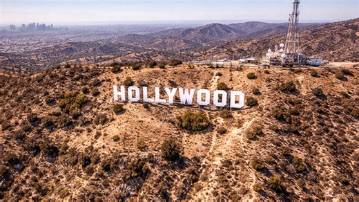 Hollywood Hills and the iconic white letters