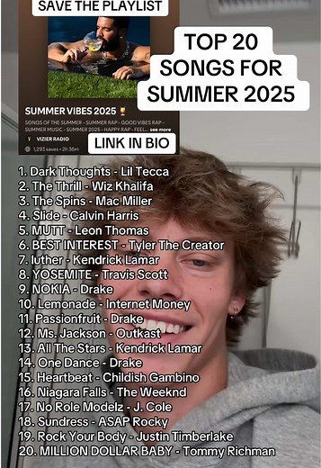 Top 20 Songs for Summer 2025 Playlist