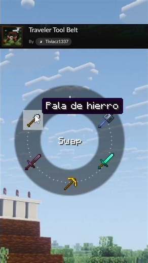This MOD frees up your INVENTORY space in MINECRAFT - Traveler's Tool Belt