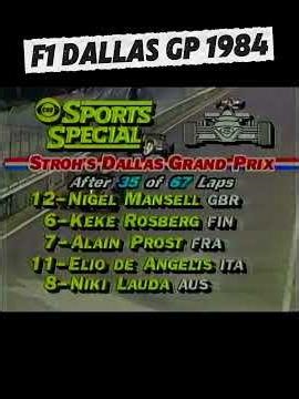 F1 Dallas GP 1984 Race in 3 Minutes #formula1