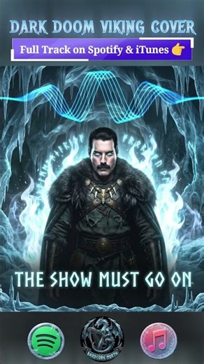 The Show Must Go On - Dark Doom Viking Cover ⚔️ #shorts #viking #music #spotify