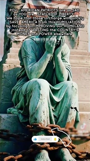 🗽 🇺🇸 #POV : LADY LIBERTY Is HEARTBROKEN ! #AmericanPride #StatueOfLiberty