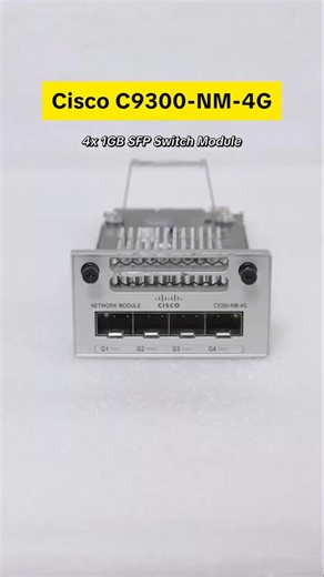 Cisco C9300-NM-4G Catalyst 9300 Series 4x 1GB SFP Switch Module #cisco #accessories #module #fyp