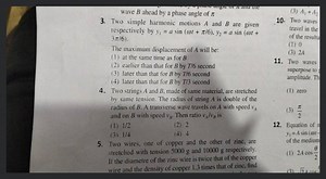 Two simple harmonic motions A and B are given respectively by y... | Filo