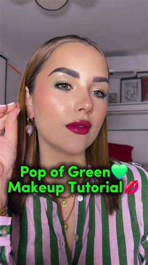 Pop of Green Makeup Tutorial for Vibrant Looks