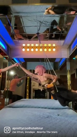 Finally found a way to live my Greatest Showman fantasy! Mon Chalet in Colorado. More on my IG! #greatestshowman #zacefron #zendaya #humor