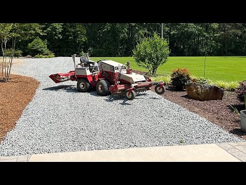 Edging Gravel Driveway with a Ventrac 4500Z Power Rake and Bucket