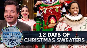 117K views · 981 reactions | Get a behind-the-scenes look at our annual 12 Days of Christmas Sweaters tradition, from the segment’s origins to how each over-the-top sweater comes to life! | The Tonight Show Starring Jimmy Fallon | Facebook