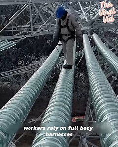 4.8K views · 30 reactions | Not for the Faint of Heart: Life as a High-Voltage Power Line Worker #electrician #professional | The Viral Vid | Facebook