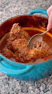 You can even eat this meat with a spoon!🔥 Stewed pulled beef #recipe
