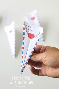 Paper Airplane Valentine