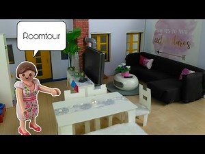 Playmobil- Roomtour Wohnzimmer + Küche- DIY- Pimp my Playmobil- Deutsch | Familie Hund