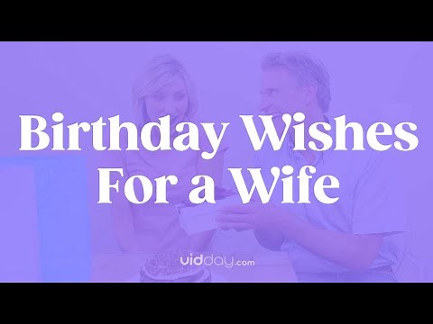 Birthday Wishes for a Wife