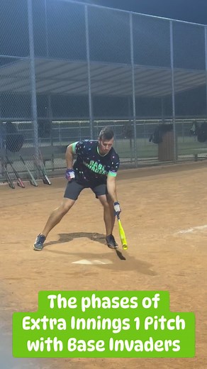 BOOM! The Base Invaders looking good and getting it done in extra innings 1-pitch. #x4athletics #customapparel #customdesigns #baseinvaders #slowpitchsoftball #ExtraInnings | X4 Athletics