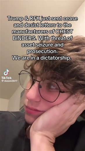 I just saw a lot of people misinterpreting that video and it went pretty viable so I wanted to put some clarification in there. For a TLDR what they’re doing is technically legal under the classification of these binders because they’re not for pre-op trans guys, the specific binders are only for surgery recovery. Things meant for surgery, recovery, or higher grade. Medical equipment cannot be legally made into an add. They basically using a loophole/Grey aerial in the law to attack trans kids(p