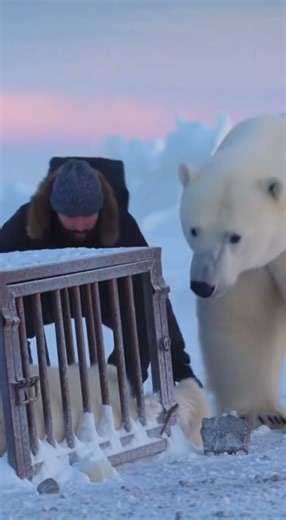 "Saving the Polar Bear Cub 🐾