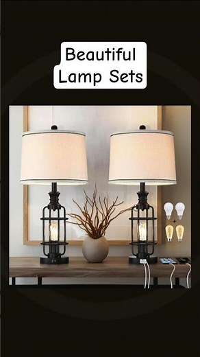 Best Rustic Farmhouse Table Lamps Set of 2 | Cozy Home Lighting Ideas
