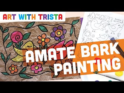 Amate Bark Painting Hispanic Heritage Month Art Tutorial - Art With Trista