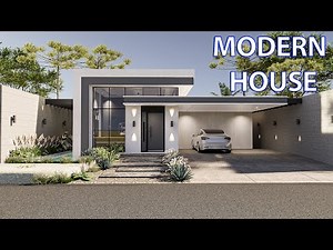 Small Modern House 13.7mx22m I Full Exterior and Interior