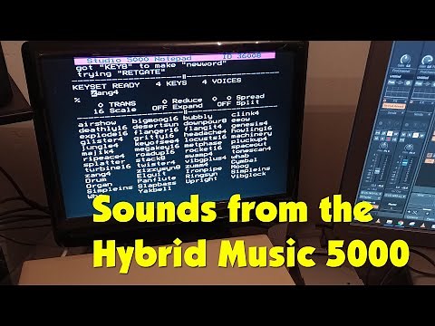 Sounds from the Hybrid Technology Music 5000 Synthesizer for the BBC Micro