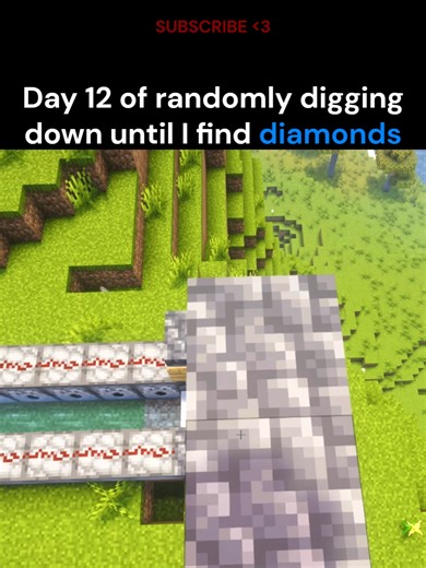 Minecraft Day 12: Randomly Digging Down Challenge Insights