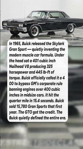The Buick That Invented the Modern Muscle Car #shorts #automobile #cars