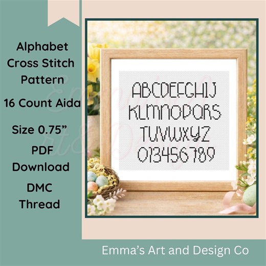 Alphabet Cross Stitch Pattern PDF, Fancy Script Font, Cursive Monogram, Embroidery Letters, Download - Etsy