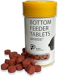 Plecoceramics Algae Wafers Universal Fish Food for Most Aquarium Fish - Turtle Food - Goldfish Food - Catfish Food - Algae Wafers for Bottom Feeders - Protein Wafers