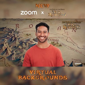 Lord of the Rings fans 📣 Show off your love for the lore with new The Lord of the Rings: The War of the Rohirrim virtual backgrounds for Zoom Meetings ⚔️ Visit https://zm.me/lotr to download your favorite Warner Bros. Pictures The Lord of the Rings Trilogy virtual backgrounds, then in your Zoom Workplace app go to Settings > Background & Effects > Click > Add video/photo > Upload file The Lord of the Rings: The War of the Rohirrim is playing in theaters everywhere this Friday, December 13. Catc