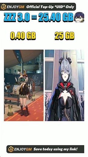 3.0 UPDATE FILES SIZE! 😭 #zenlesszonezero #zzz #zzzero