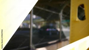 Traffic crossing the Roberto Clemente Bridge in downtown Pittsburgh