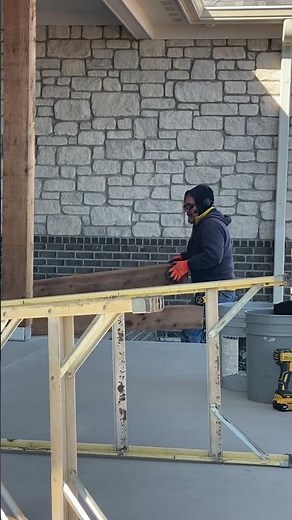 Installing 6x6 cedar post #workerlife