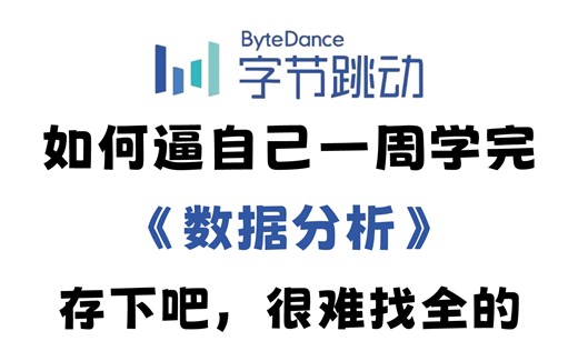 【2024版数据分析】全B站最用心的Python（数据分析）教程，整整500集，7天从入门到项目实战，学完即可做项目，少走99%的弯路，学数据分析看这套就够了！