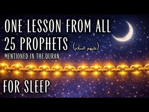 ONE LESSON FROM EVERY PROPHET | Islamic Sleep Stories
