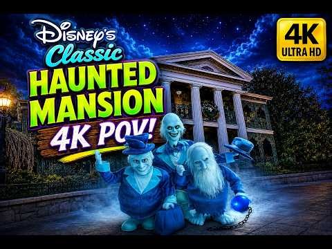 Disneyland Classic Haunted Mansion 4K POV!