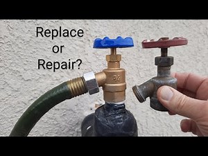 Hose bib fix old one and replace new one step by step tips.