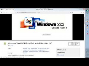How To Download Windows 2000 iso file