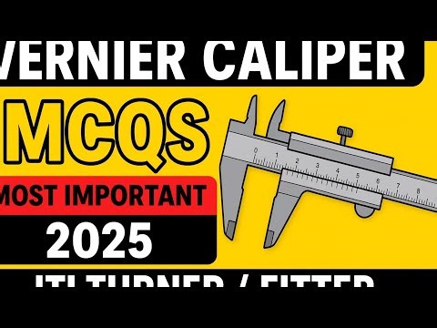 ITI Students Most Repeated Vernier Caliper MCQs – 2025 Exams ! VERNIER CALIPER MCQS