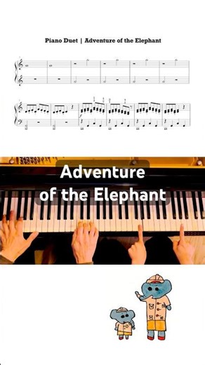 🎹ぞうさんの冒険 #pianoduet #連弾