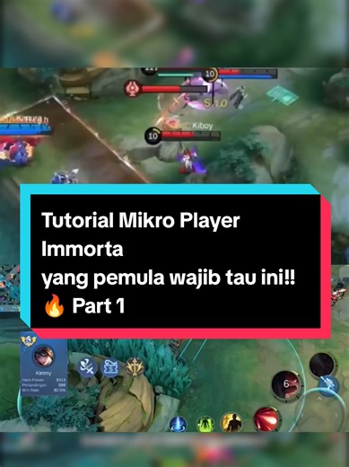 Tutorial Mikro Player Immortal yang pemula wajib tau ini!!🔥 Part 1 SC YT: Monkeyplay.mlbb #ilmumlbb #fyp #MLBBGoldenMonth #MLBBGoldenTurtle