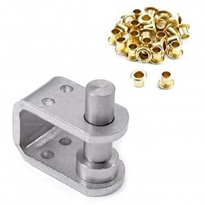 Eyelet Setting Tool & (25) Eyelet Combo - (1) [#6 Eyelet Setting Tool (3/16 in.)] + (25) [#6-9 Brass Eyelets (3/16 in.)] - for KYDEX Holster Making, Sewing, Canvas, Tent Making