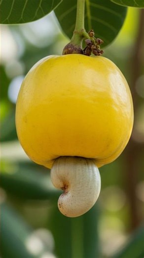 Fresh Cashew Fruit on the Tree 🌱✨