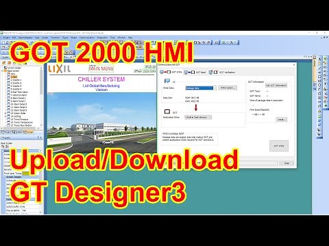 GT Designer3: Upload and Download program GOT2000 HMI by USB cable - P4