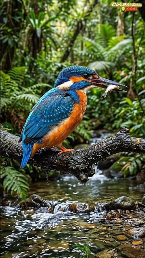 🕊️Kingfisher Bird | Natural jungle Bird | Birds