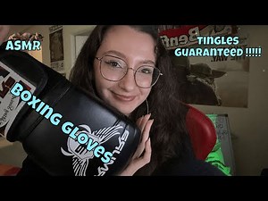 ASMR with boxing gloves 🥊 (so tingly) 🥱